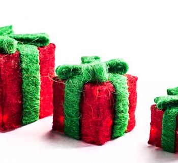 3 cajas de regalo led modelo: WS-4048-R rojo/verde