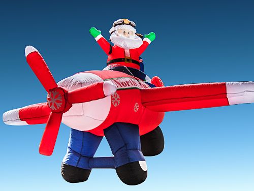 Santa Claus en avión 240 cms modelo: WS-201222